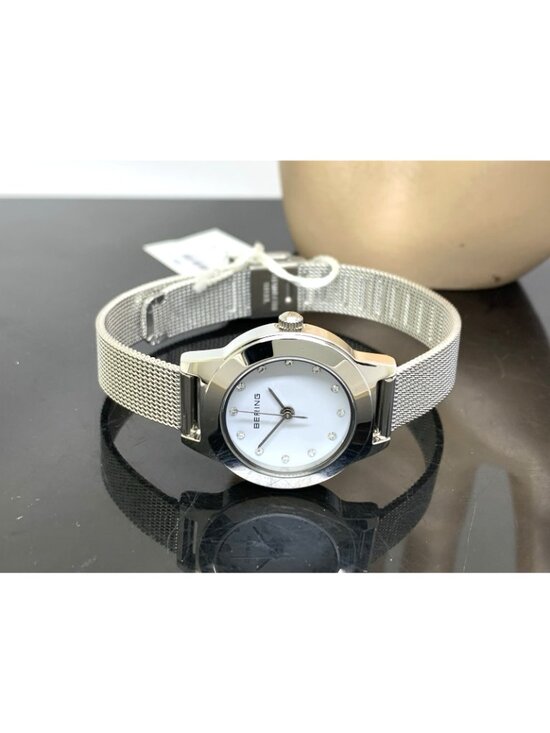 Bering Womens Watch 11125-000 Quartz White Dial 25mm Petite Mesh Stainless Steel main image 14